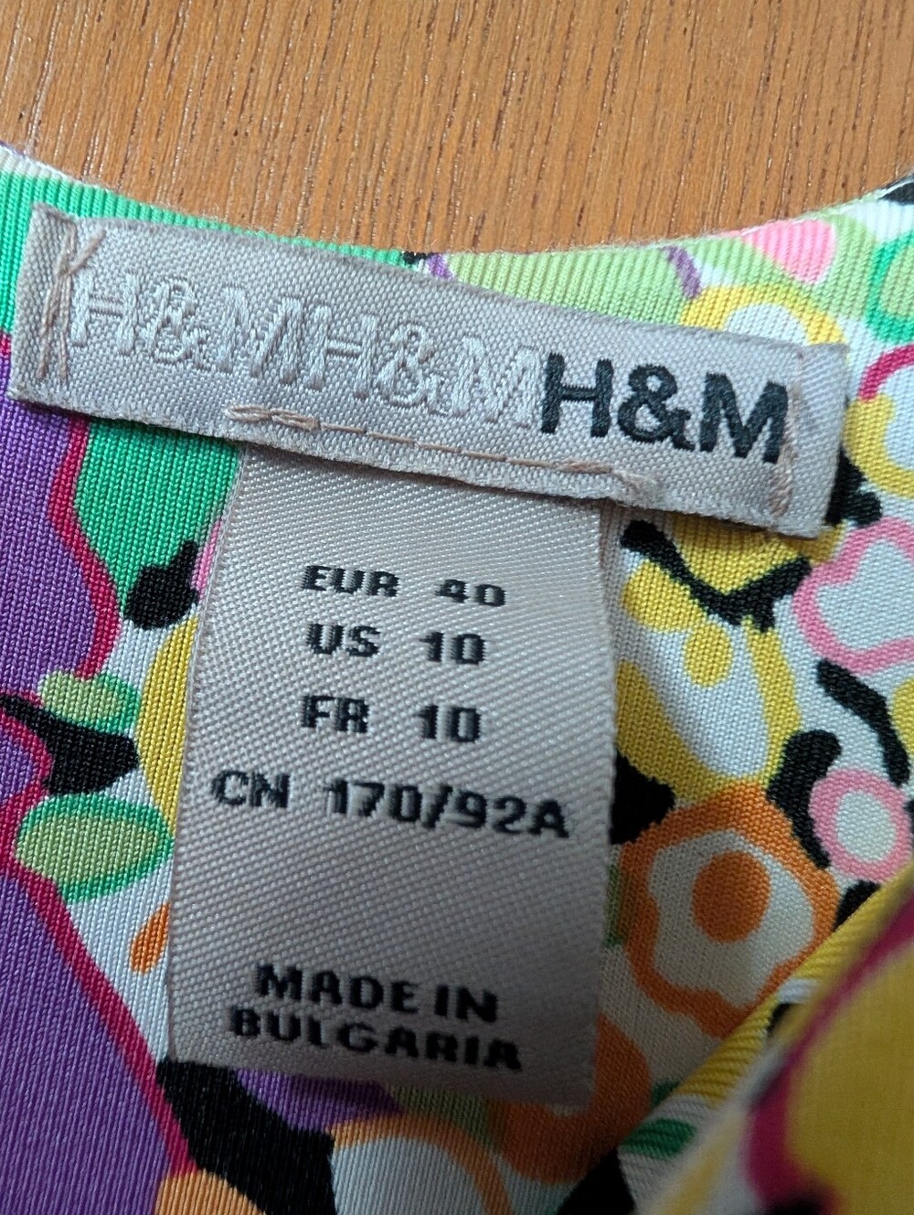 H&M Floral Sleeveless Mini Dress in Pink, Orange, Yellow & Purple - Picture 2 of 4